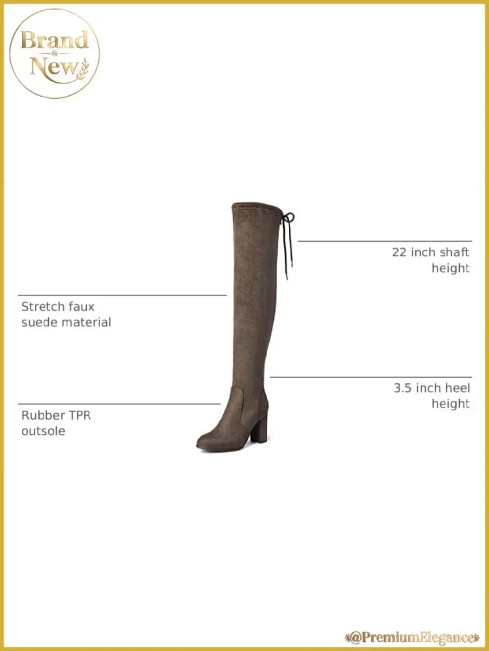 Women's Thigh High Over The Knee Stretch Faux Suede Boots 3.5